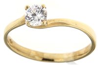 Anello Il Diamante 2 Gioielli Donna in Oro giallo Zirconia ANOR-174-42 - ANOR-174-42